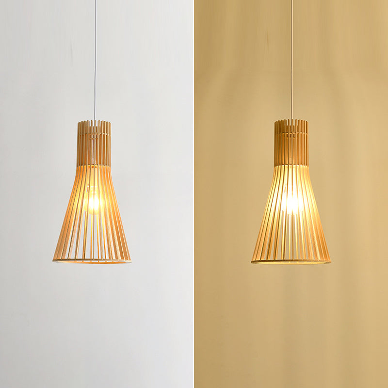 1 hängende Deckenlichter kreativer moderner Holzanhänger für Bekleidungsgeschäft