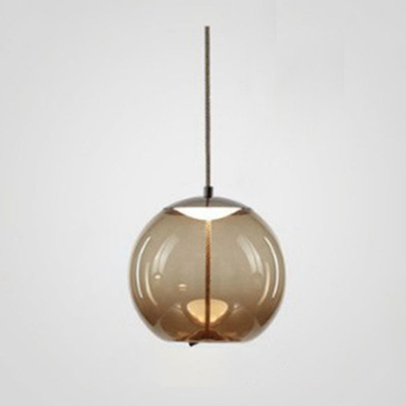 Modern plafond hanglamp met schaduwglas 1 lichte druppel hanger