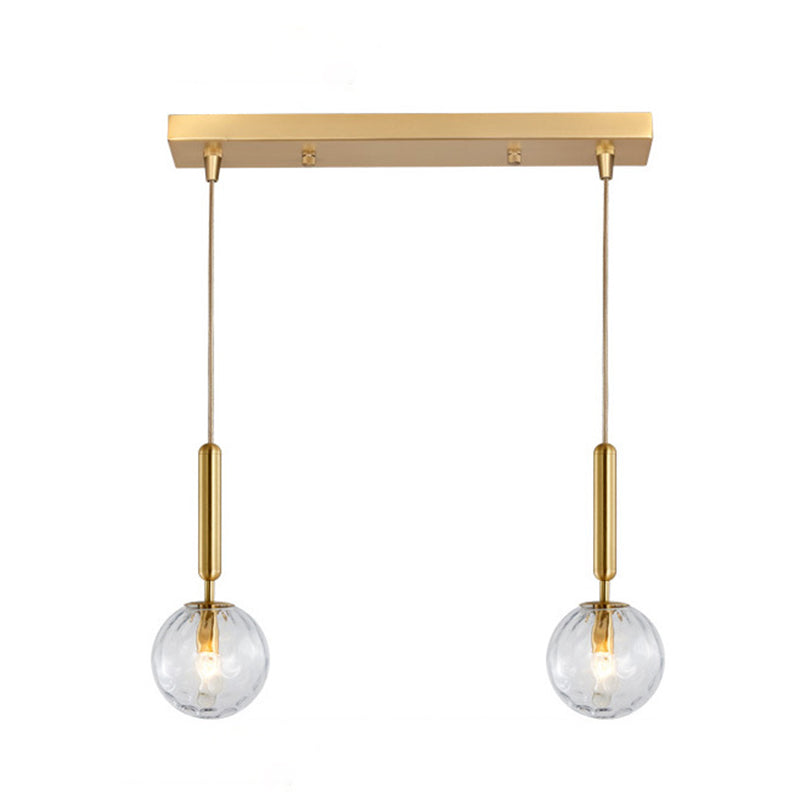 Kogellichtophanging hanger moderne eenvoudige glashanglampen voor restaurant