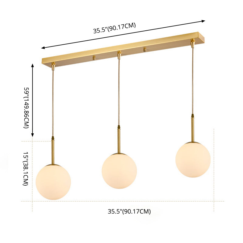Kogellichtophanging hanger moderne eenvoudige glashanglampen voor restaurant