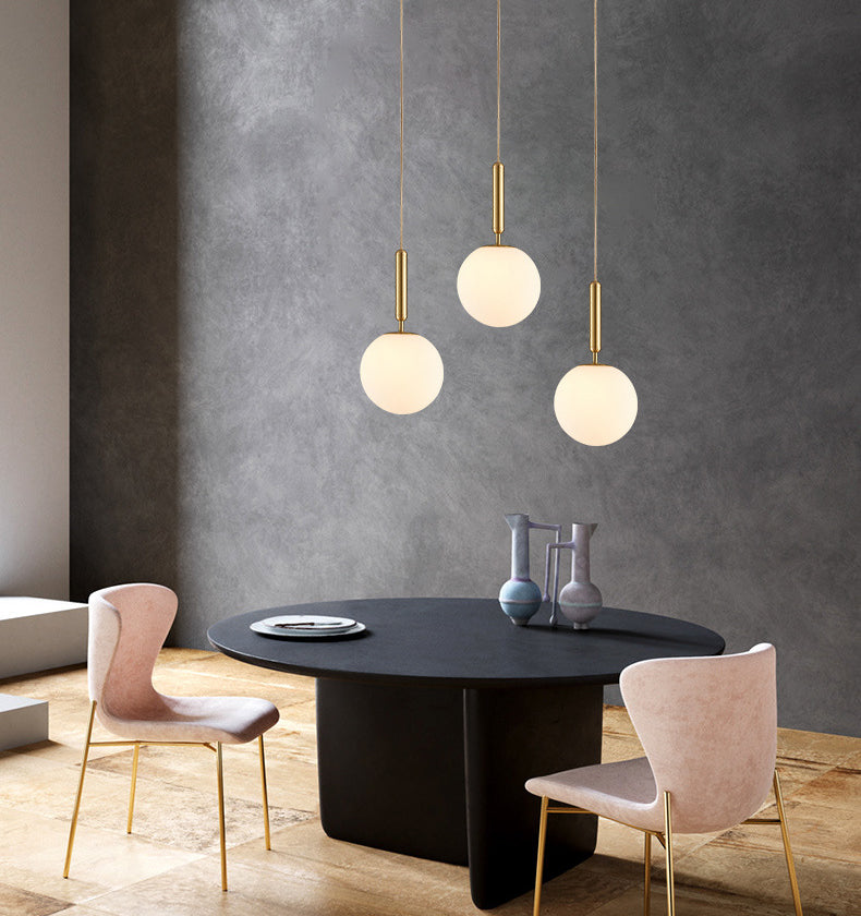 Kogellichtophanging hanger moderne eenvoudige glashanglampen voor restaurant