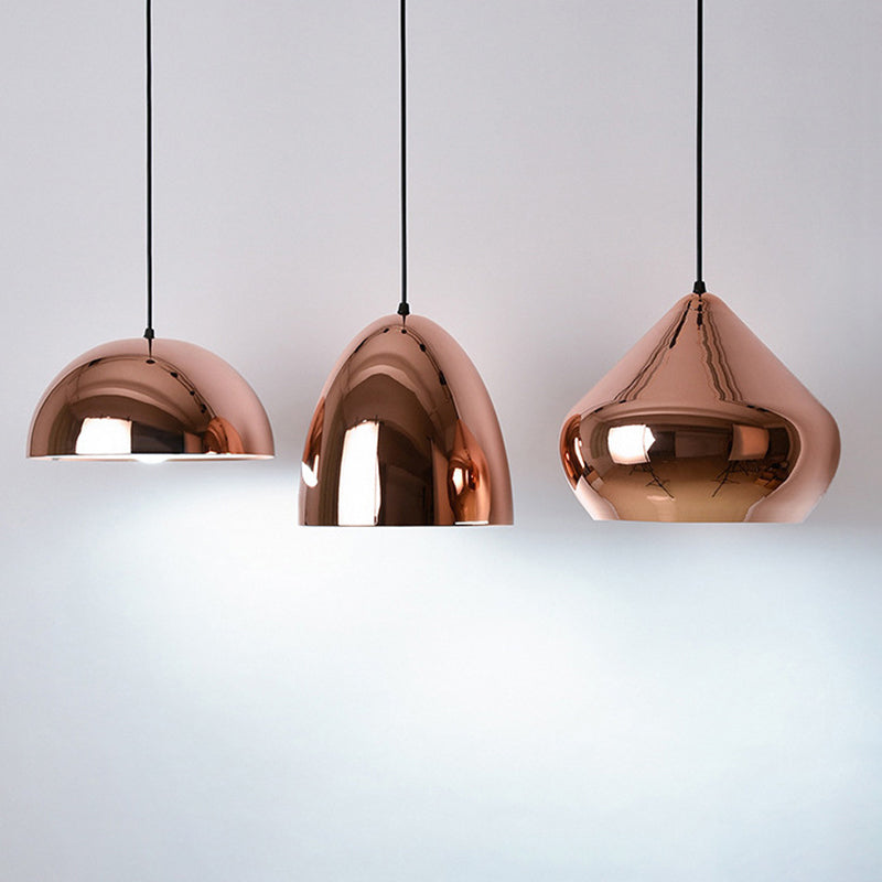 1 Light Hanging Pendant Lights Industrial Style Mirror Glass Pendant Ceiling Lights for Restaurant