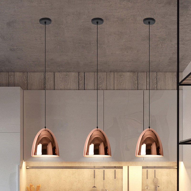 1 Light Hanging Pendant Lights Industrial Style Mirror Glass Pendant Ceiling Lights for Restaurant