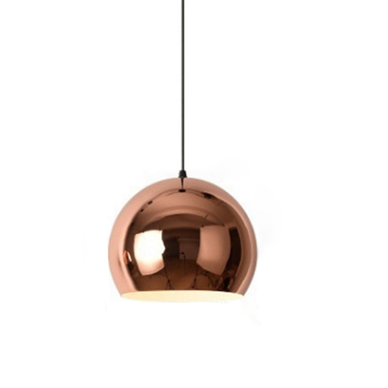 1 Light Hanging Pendant Lights Industrial Style Mirror Glass Pendant Ceiling Lights for Restaurant