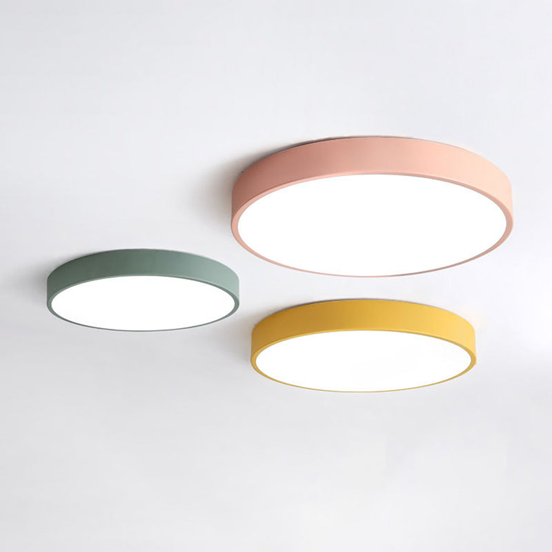 Modern Circle Flush Mount Ceiling Lighting Fixture Acrylique Flushmount