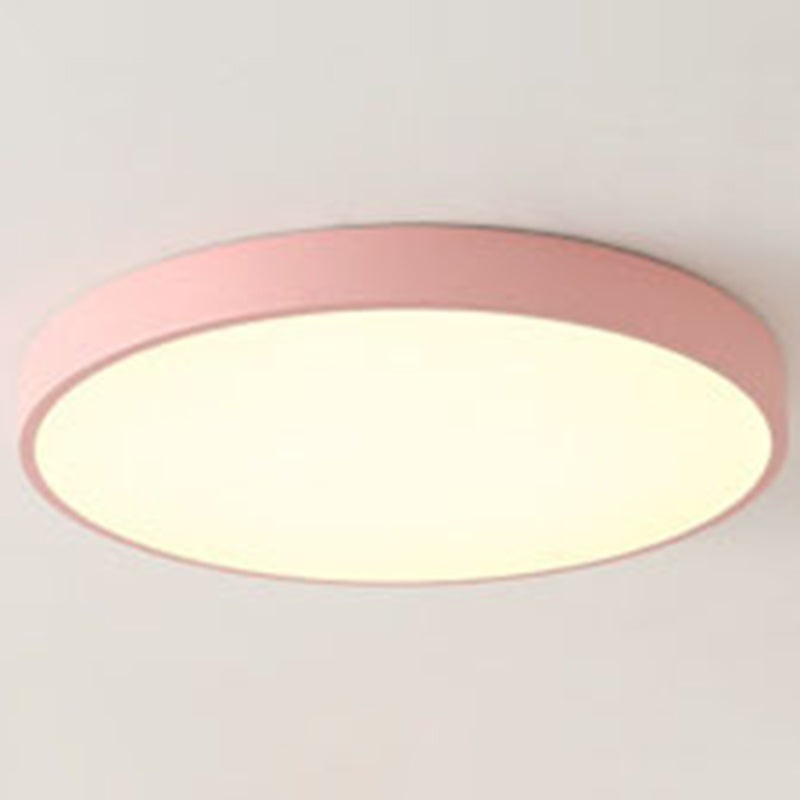 Modern Circle Flush Mount Ceiling Lighting Fixture Acrylique Flushmount