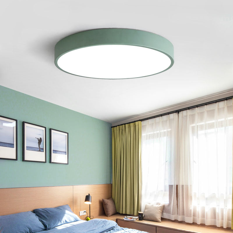 Modern Circle Flush Mount Ceiling Lighting Fixture Acrylique Flushmount