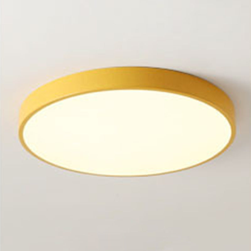 Modern Circle Flush Mount Ceiling Lighting Fixture Acrylique Flushmount