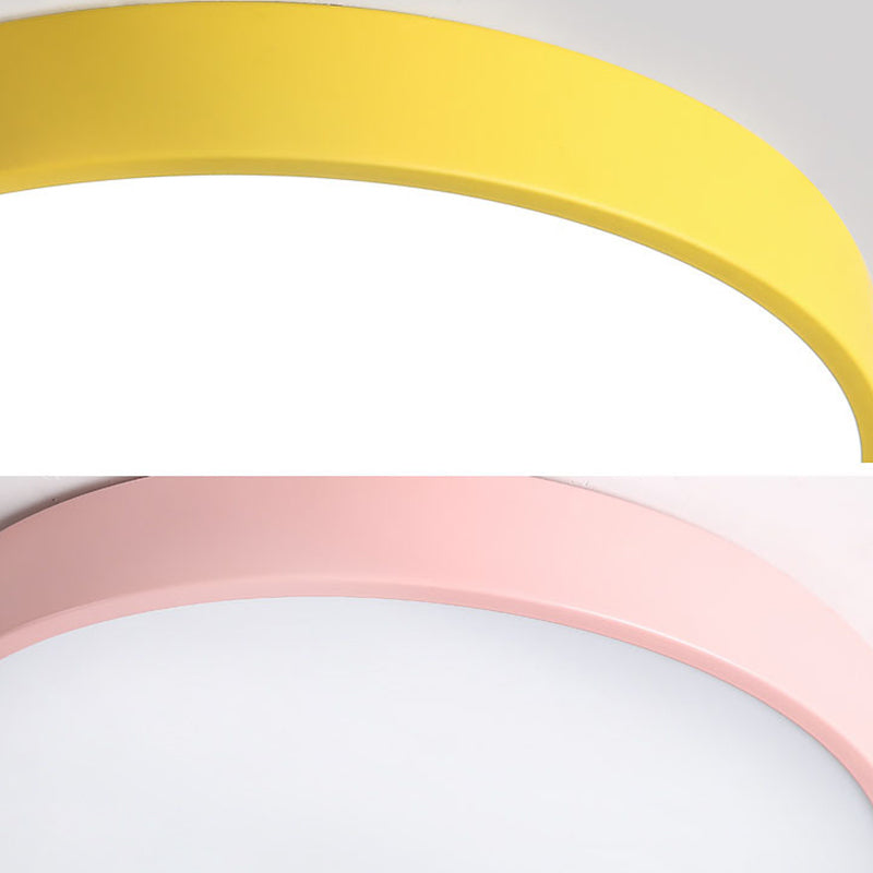 Modern Circle Flush Mount Ceiling Lighting Fixture Acrylique Flushmount