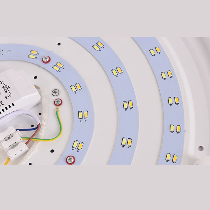 Luminaire encastré rond pour salon en métal LED plafonnier moderne en or
