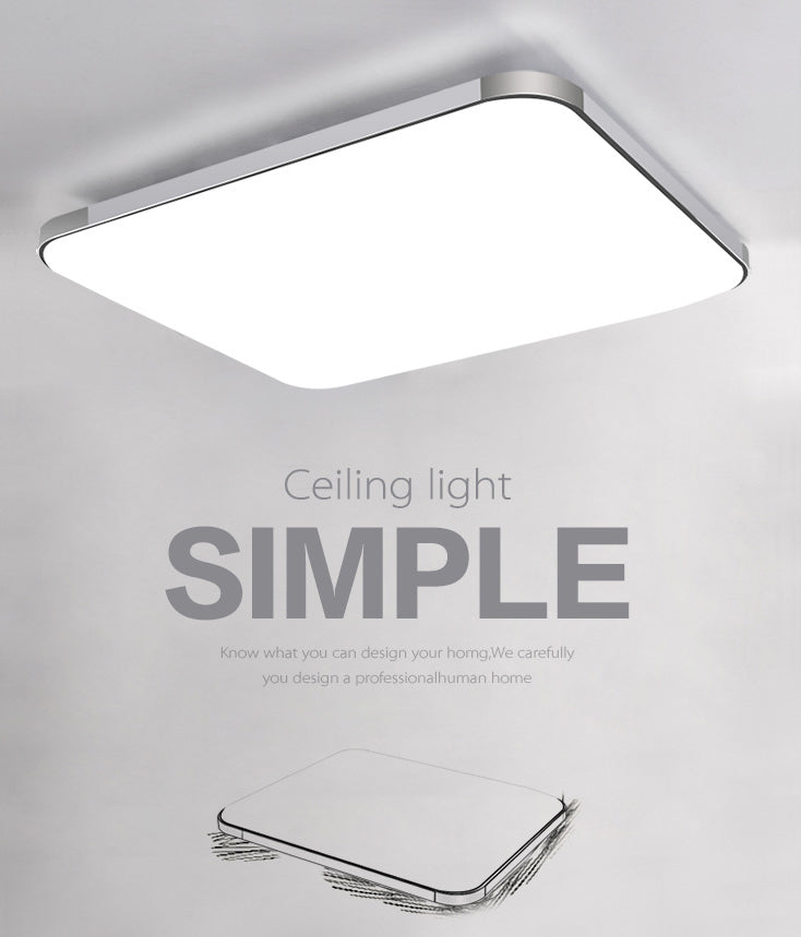 Luminaire encastré rectangulaire en aluminium, éclairage encastré LED minimaliste