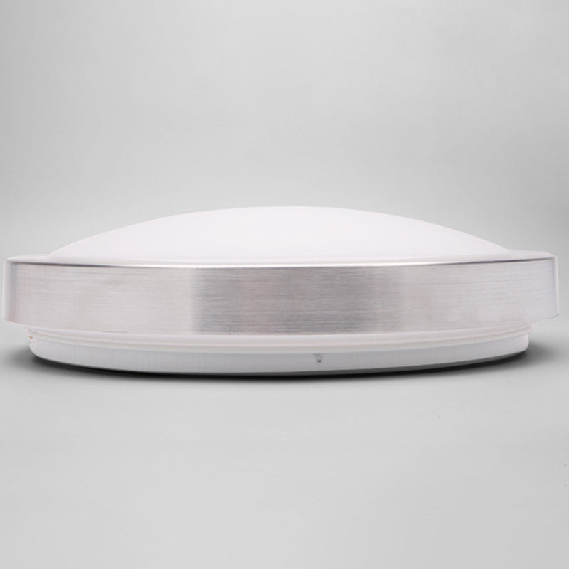 Plafonnier circulaire Simplicity en métal LED pour chambre à coucher, luminaire encastré en chrome