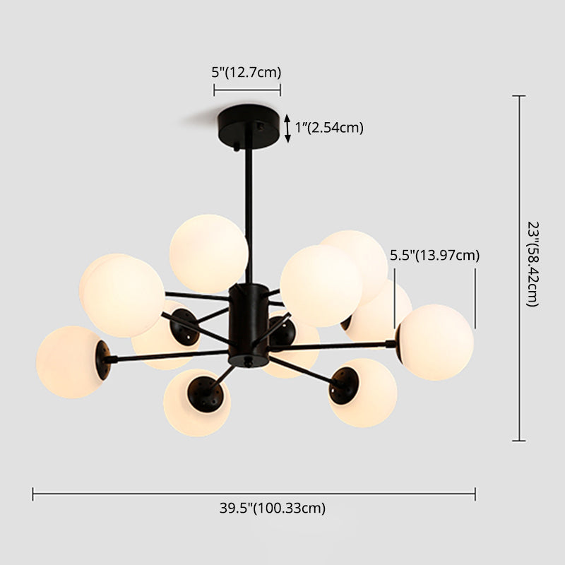 Aparte de iluminación de latón completo de estilo negro