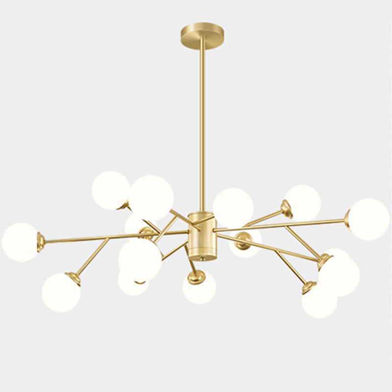 Stile di minimalismo nordico Molecolare lampadario bianco a sfera di vetro a sfera per il soggiorno dell'illuminazione