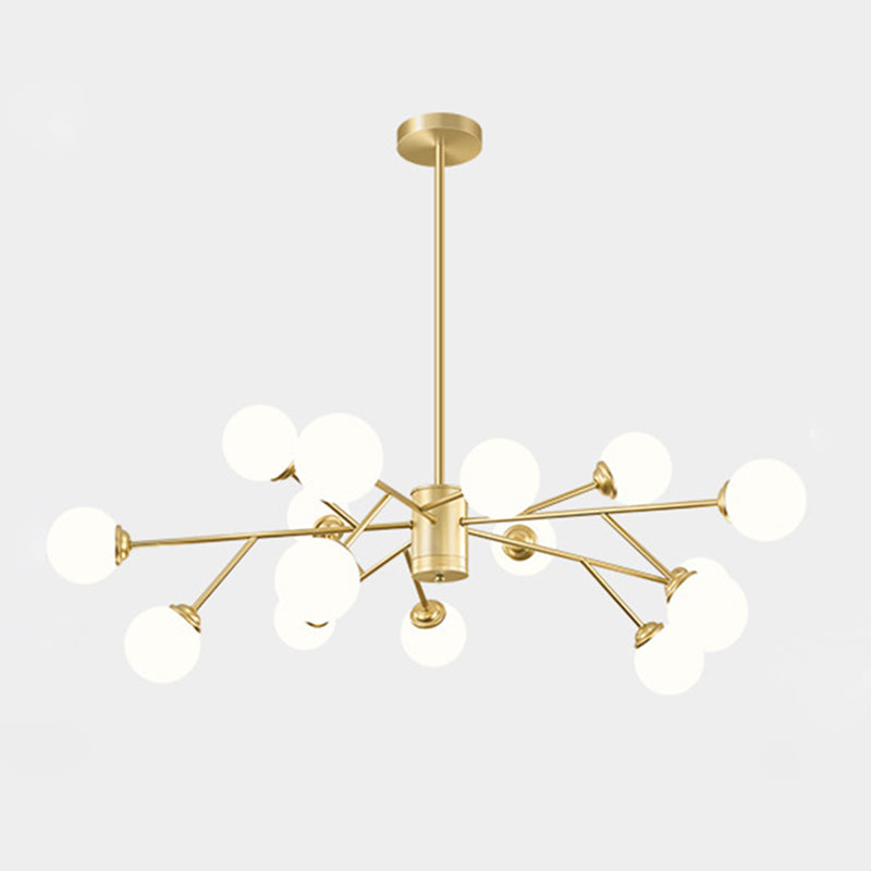 Stile di minimalismo nordico Molecolare lampadario bianco a sfera di vetro a sfera per il soggiorno dell'illuminazione