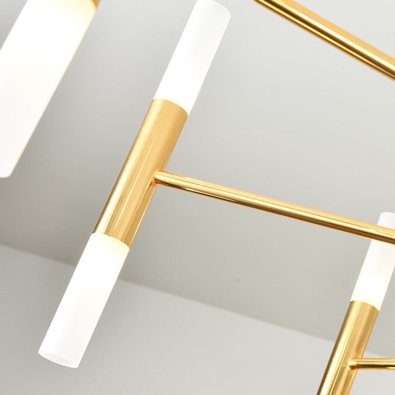 Accesorio de iluminación colgante sombreado de estilo contemporáneo de techo acrílico luz colgante