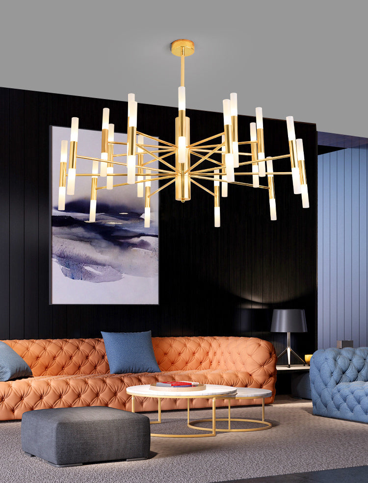 Accesorio de iluminación colgante sombreado de estilo contemporáneo de techo acrílico luz colgante