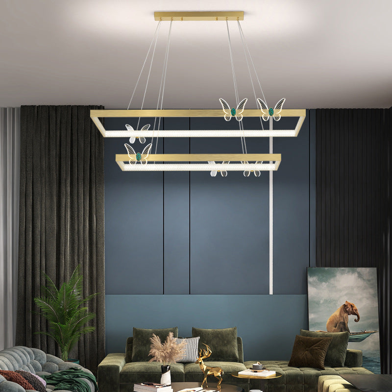 Modern Tiered Pendant Lighting Fixtures Metal Chandelier Lighting