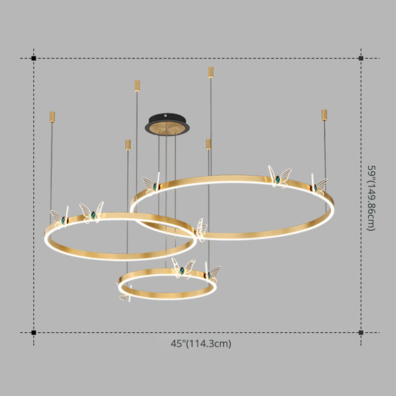 Modern Tiered Pendant Lighting Fixtures Metal Chandelier Lighting