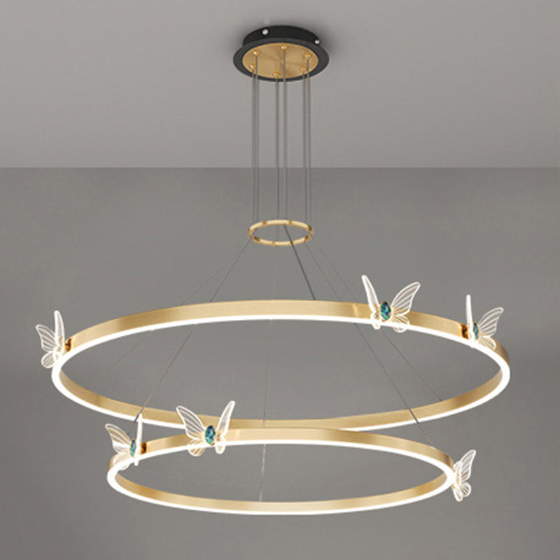 Modern Tiered Pendant Lighting Fixtures Metal Chandelier Lighting