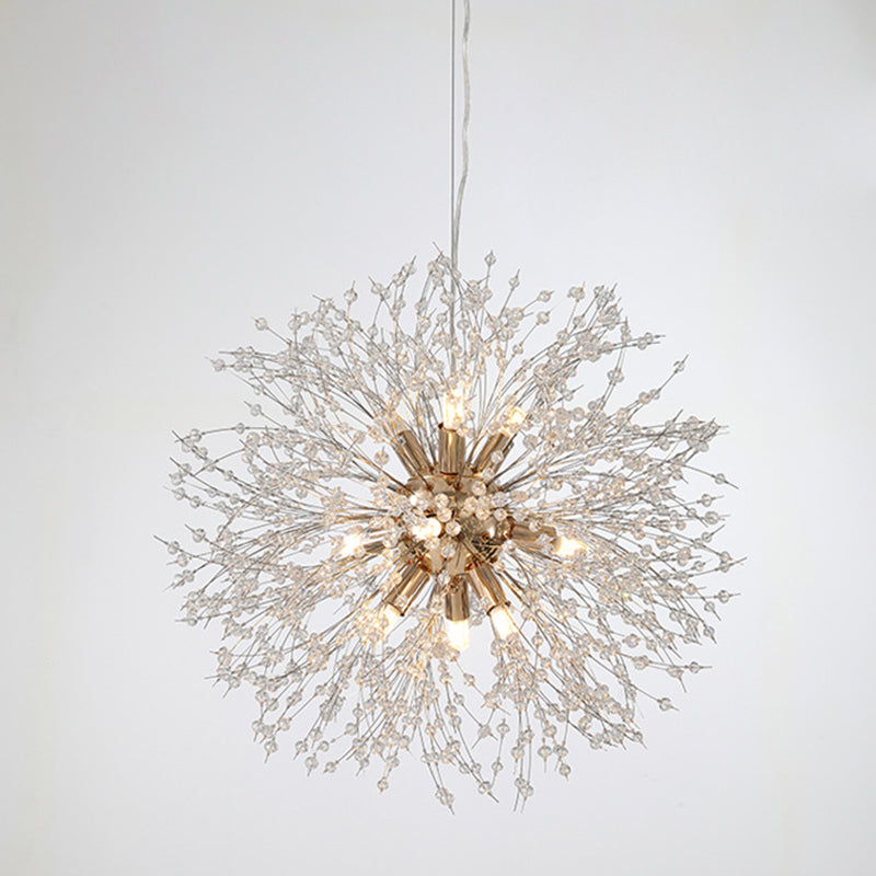Moderne Spray Hanging Pendell Lichtkristall Anhängerbeleuchtung