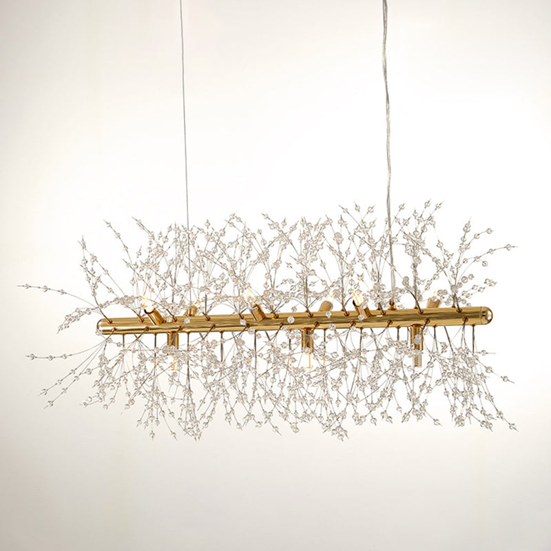 Moderne Spray Hanging Pendell Lichtkristall Anhängerbeleuchtung