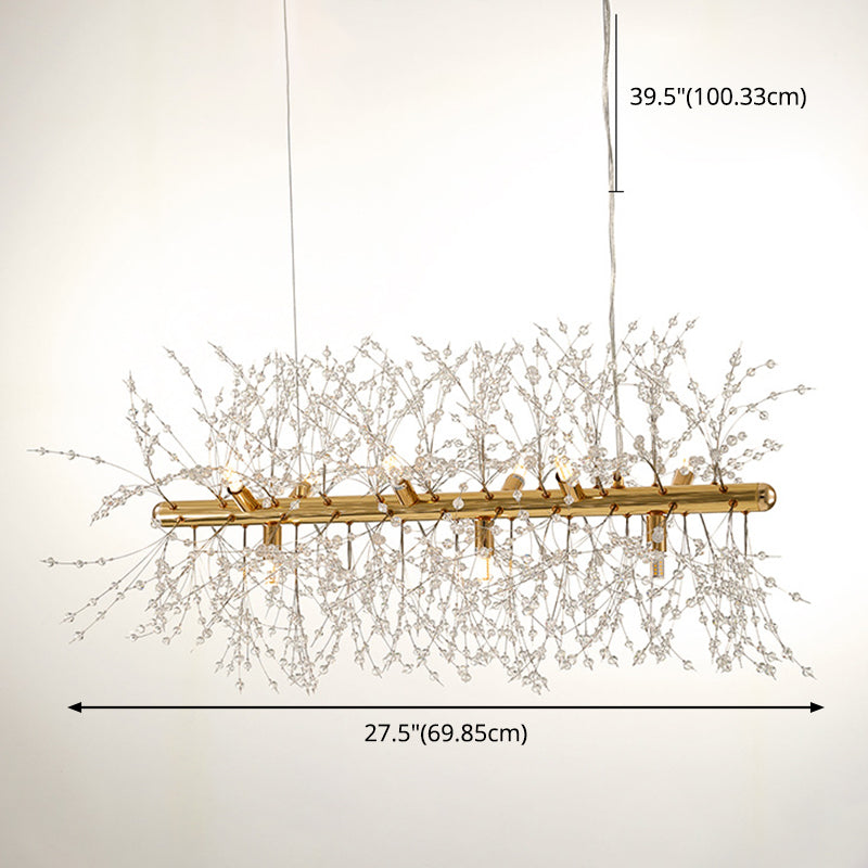 Moderne Spray Hanging Pendell Lichtkristall Anhängerbeleuchtung