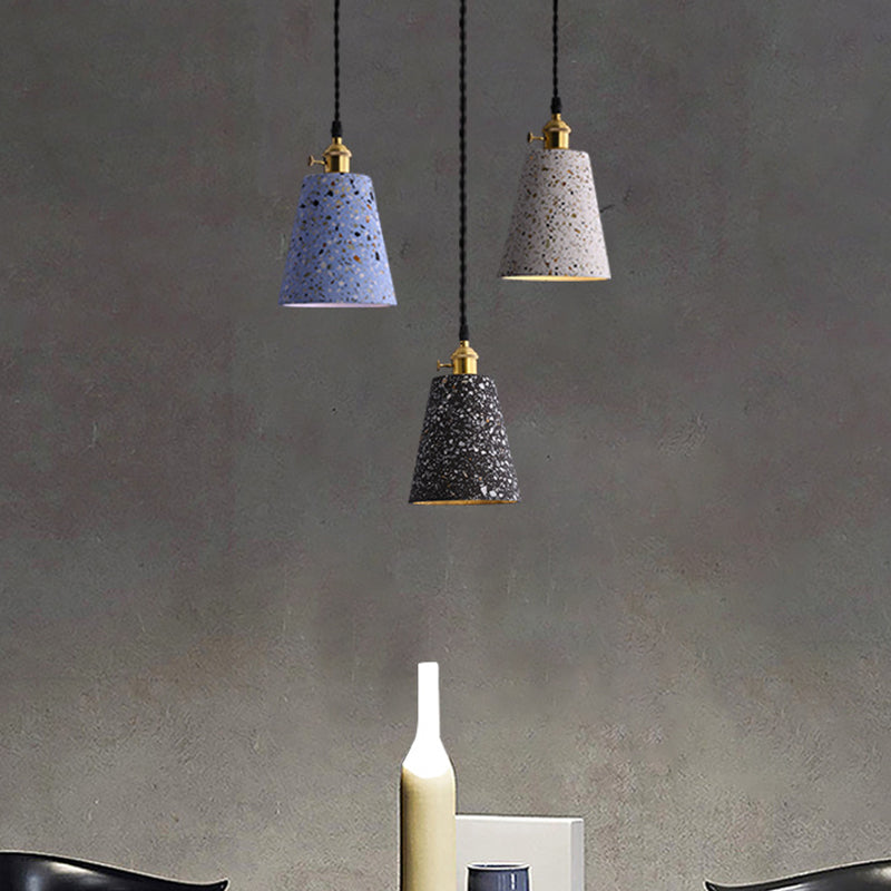 Plafonds pendentif en pierre avec une teinte moderne 1 pendentif lumineux