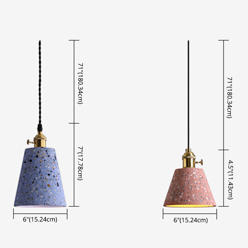 Plafonds pendentif en pierre avec une teinte moderne 1 pendentif lumineux