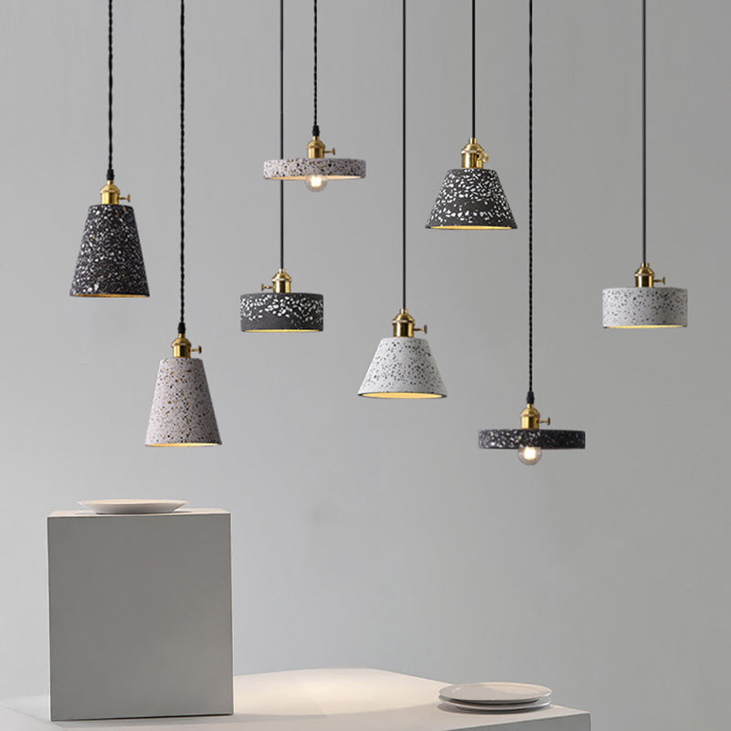 Plafonds pendentif en pierre avec une teinte moderne 1 pendentif lumineux