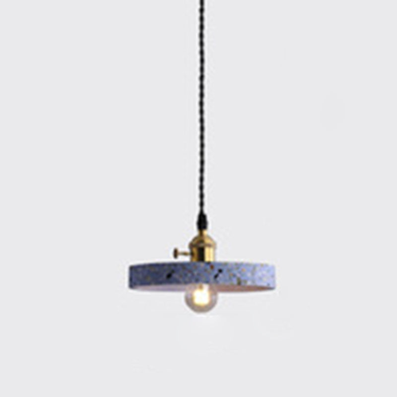 Plafonds pendentif en pierre avec une teinte moderne 1 pendentif lumineux