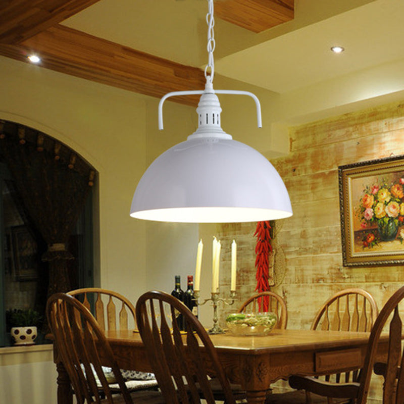 Swivel Joint Pendant Light Industrial Nautical 1 Light Metal Bowl Farmhouse Hanging Lights