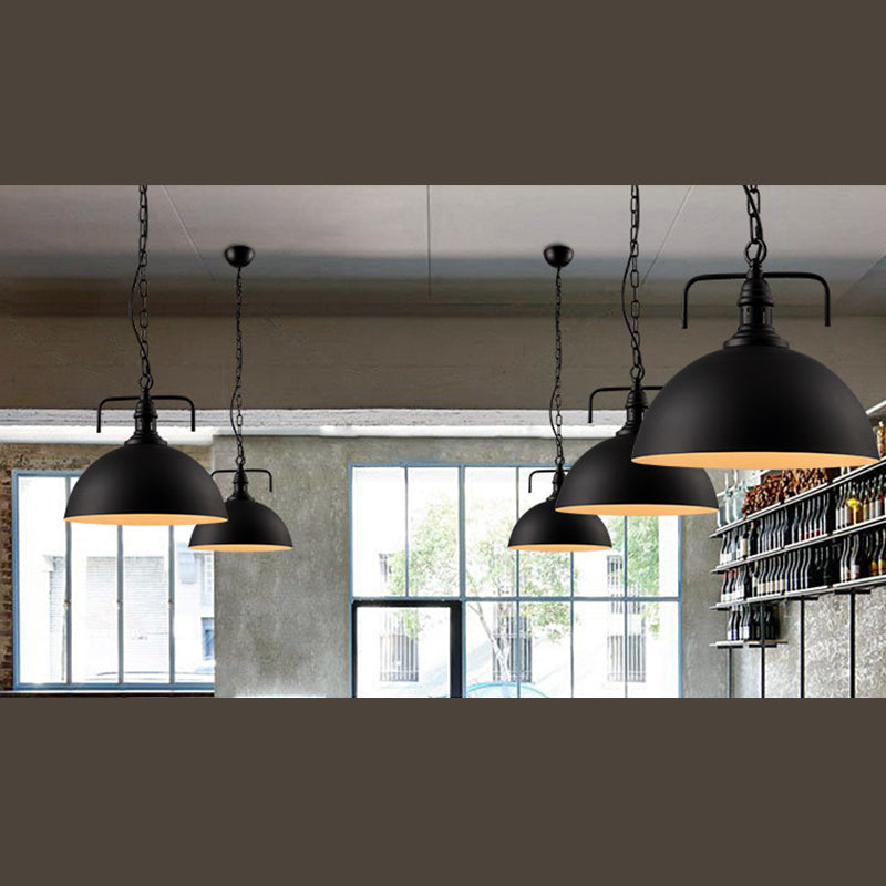 Swivel Joint Pendant Light Industrial Nautical 1 Light Metal Bowl Farmhouse Hanging Lights