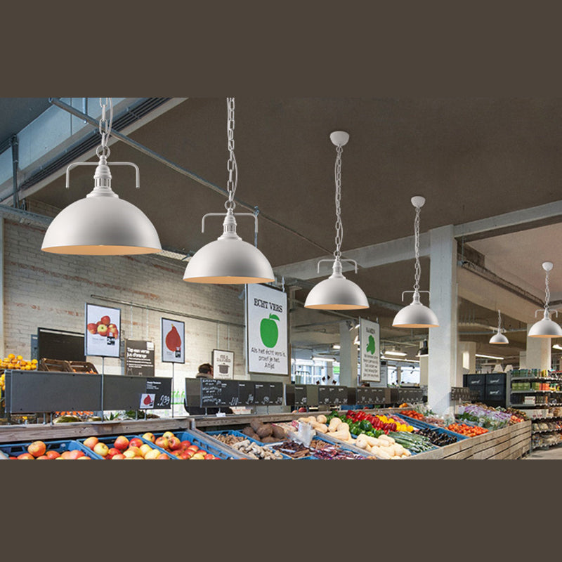 Swivel Joint Pendant Light Industrial Nautical 1 Light Metal Bowl Farmhouse Hanging Lights