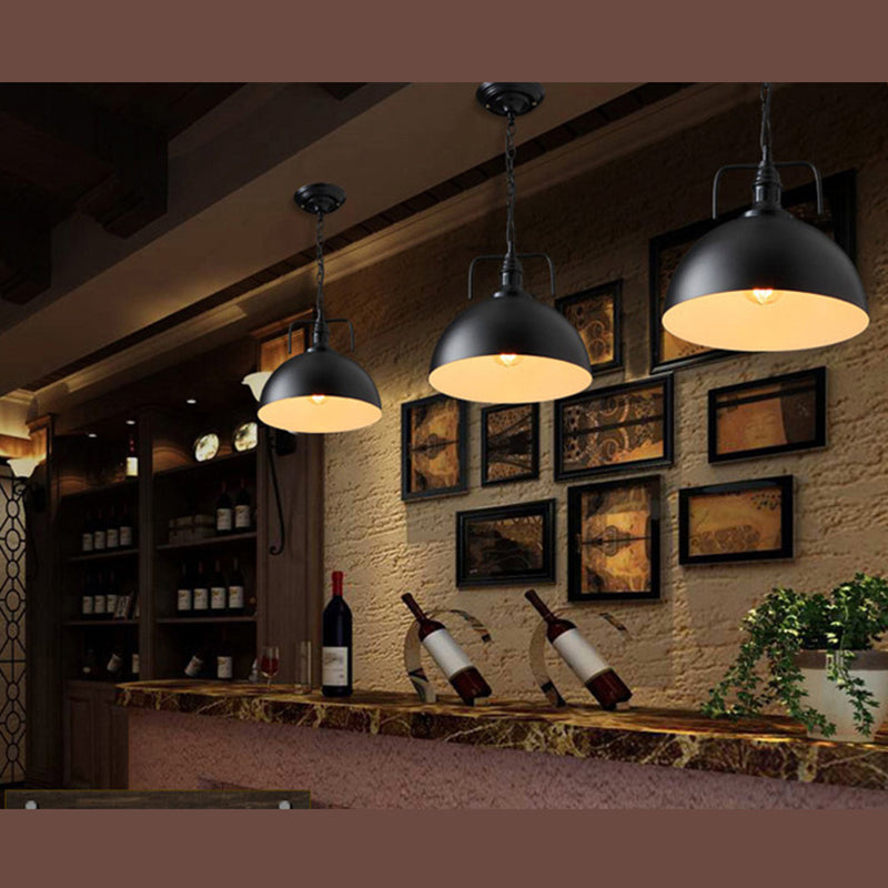 Swivel Joint Pendant Light Industrial Nautical 1 Light Metal Bowl Farmhouse Hanging Lights