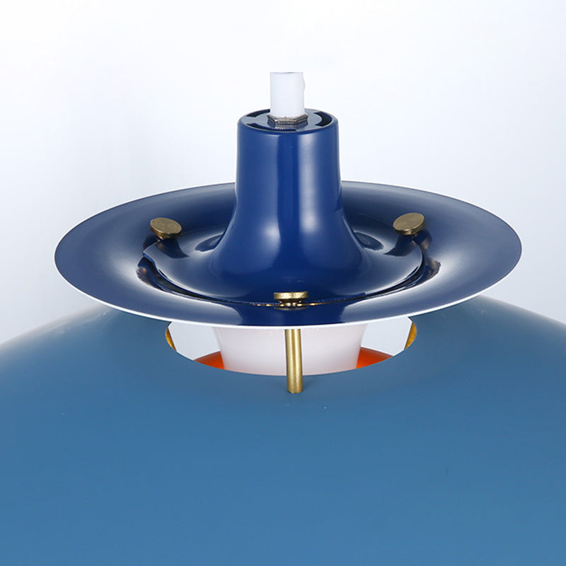 1 niveaux concentriques en couches légères lampe à pension nordique lampe suspendue en métal pour salle à manger