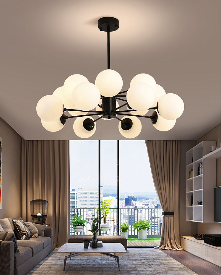 Aparte de iluminación de latón completo de estilo negro