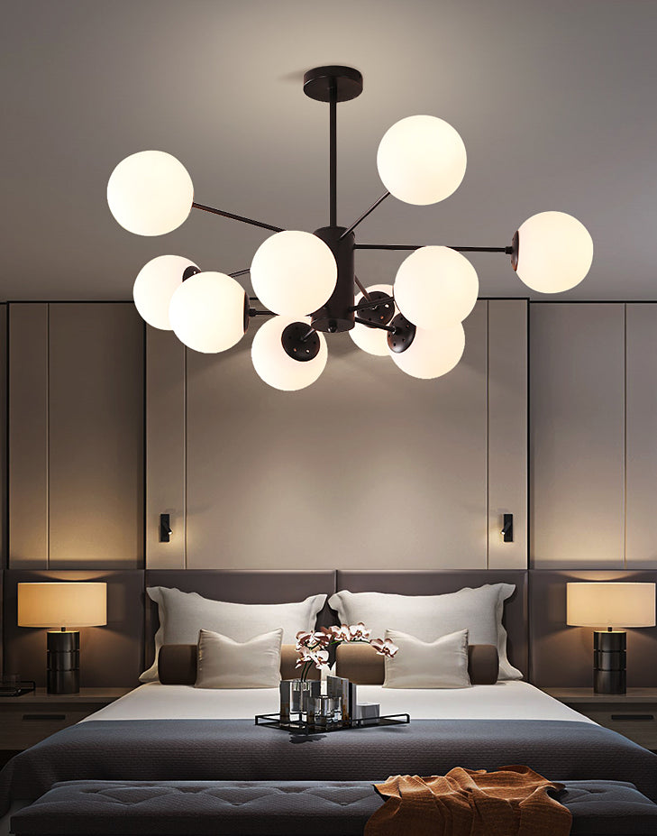 Aparte de iluminación de latón completo de estilo negro