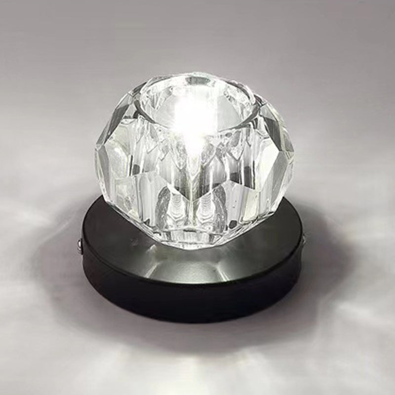 Plafond géométrique moderne affleurant le plafond en cristal de lumières affleurantes