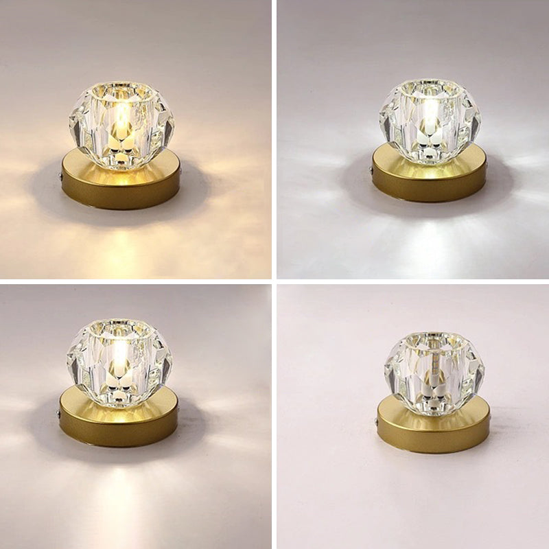 Plafond géométrique moderne affleurant le plafond en cristal de lumières affleurantes