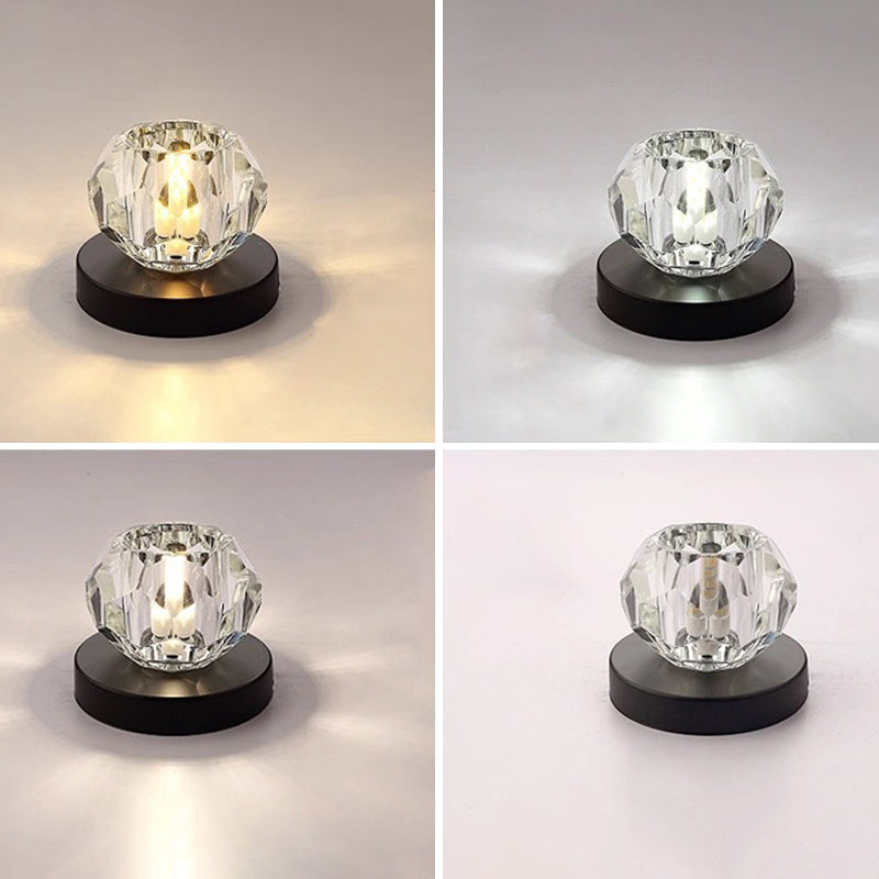 Plafond géométrique moderne affleurant le plafond en cristal de lumières affleurantes