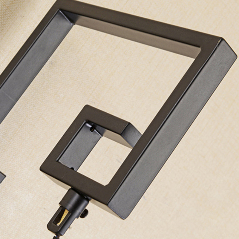 Metal Red Wall Lighting Fixture Oval 1 Light Classic Style Sconce for Tea House with Fabric Shade