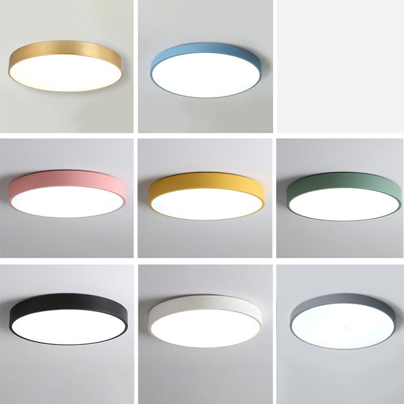 Flush moderne Mont Ceiling Fixture Éclairage Acrylique Montage