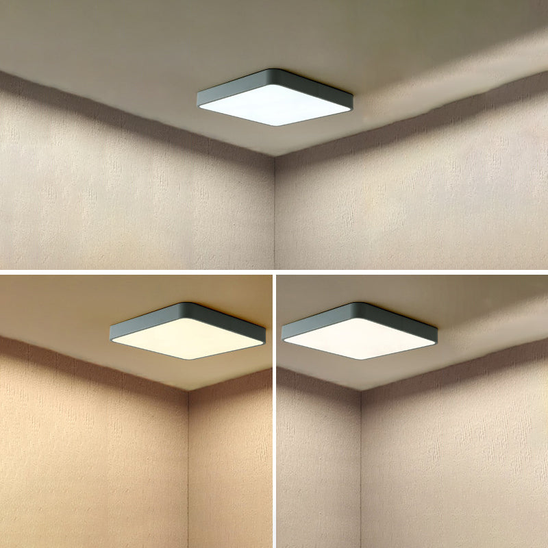 Flush moderne Mont Ceiling Fixture Éclairage Acrylique Montage
