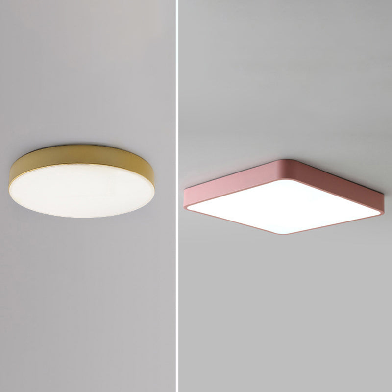 Flush moderne Mont Ceiling Fixture Éclairage Acrylique Montage