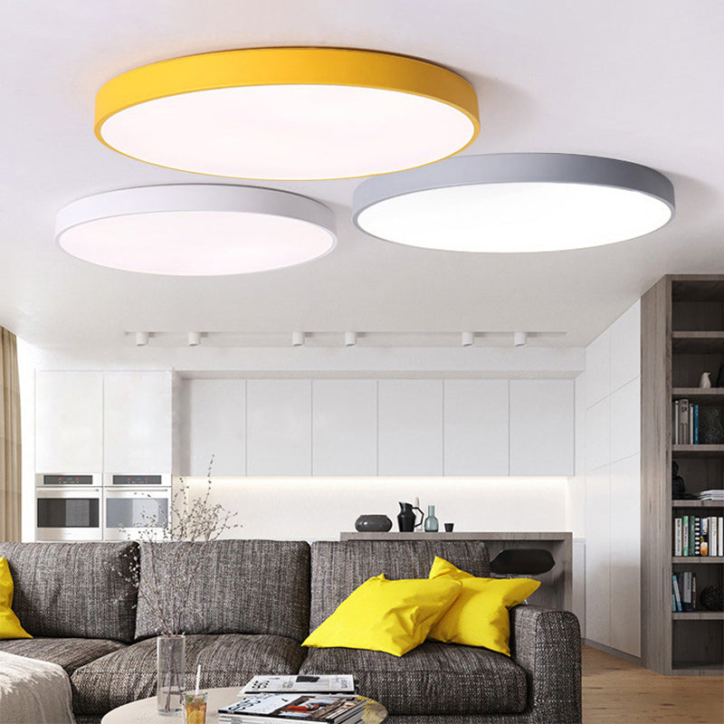 Flush moderne Mont Ceiling Fixture Éclairage Acrylique Montage