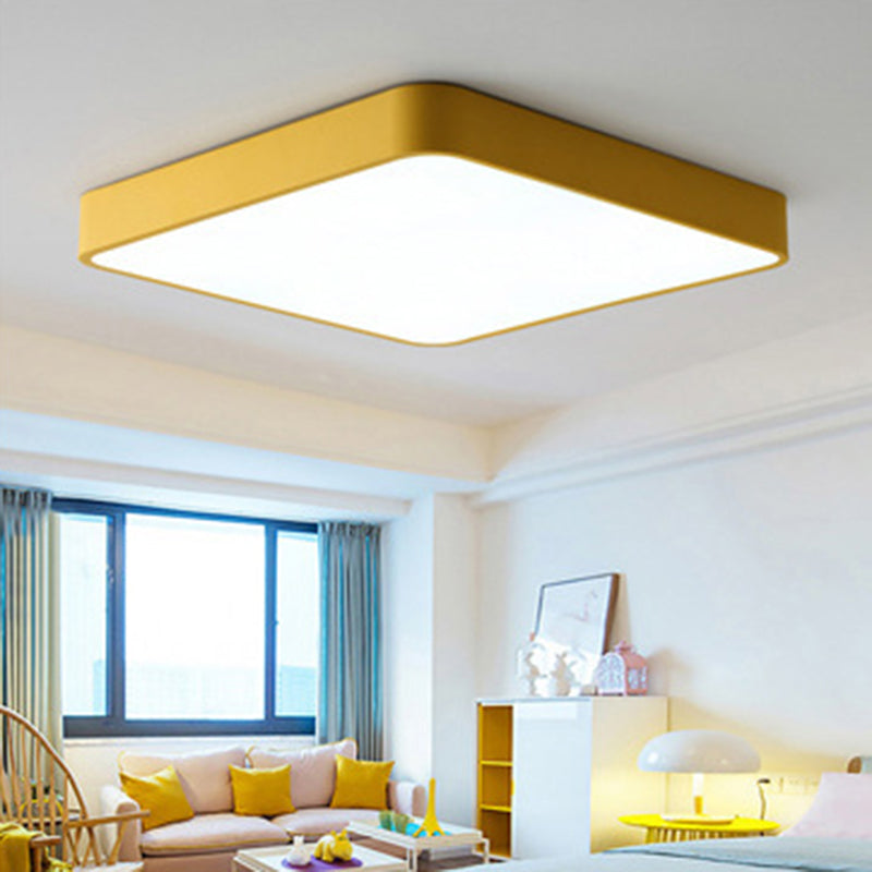 Flush moderne Mont Ceiling Fixture Éclairage Acrylique Montage