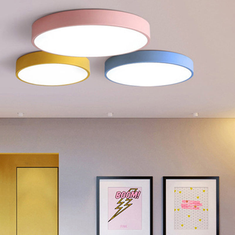 Flush moderne Mont Ceiling Fixture Éclairage Acrylique Montage