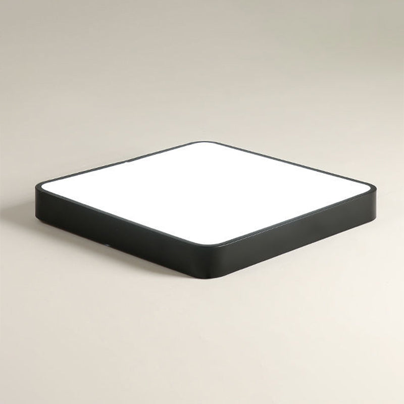 Squared Flush Mount Ceiling Lighting Fixture Modern Acrylic Flushmount