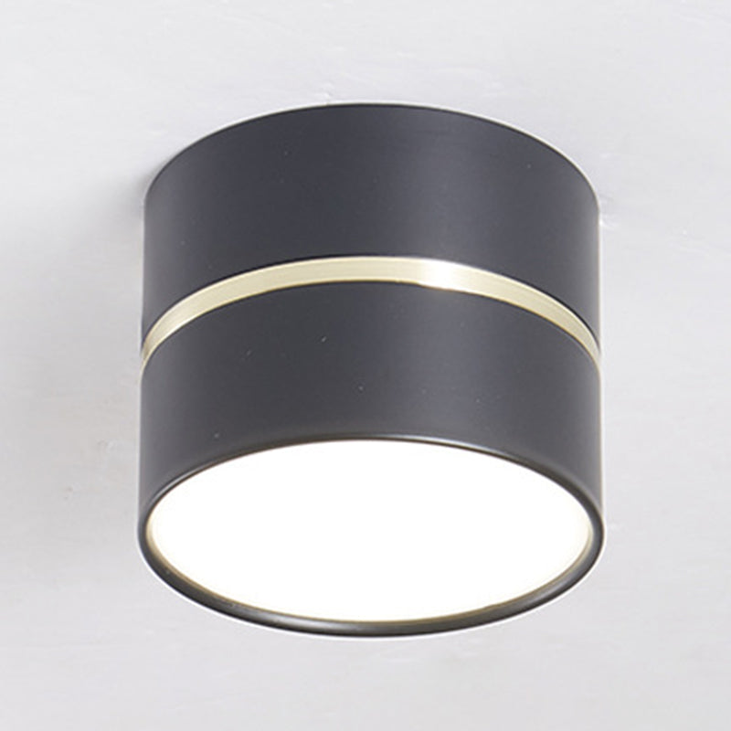 Modern Minimalist Metal Flush Mount Plafond Lamp Cilinder Shape LED Flush Mount Lighting voor slaapkamer